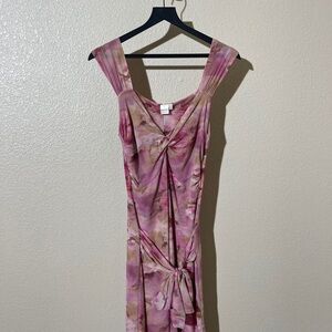 Vintage Y2K Sweet Pea Floral Pink Dress